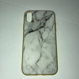Marble Monogram Phone Case For iPhone X 10